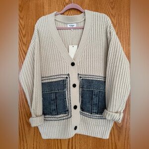 Eesome Beige Knit Cardigan